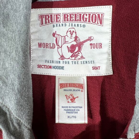 True Religion 1/4 Button Hoodie - Picture 7 of 8